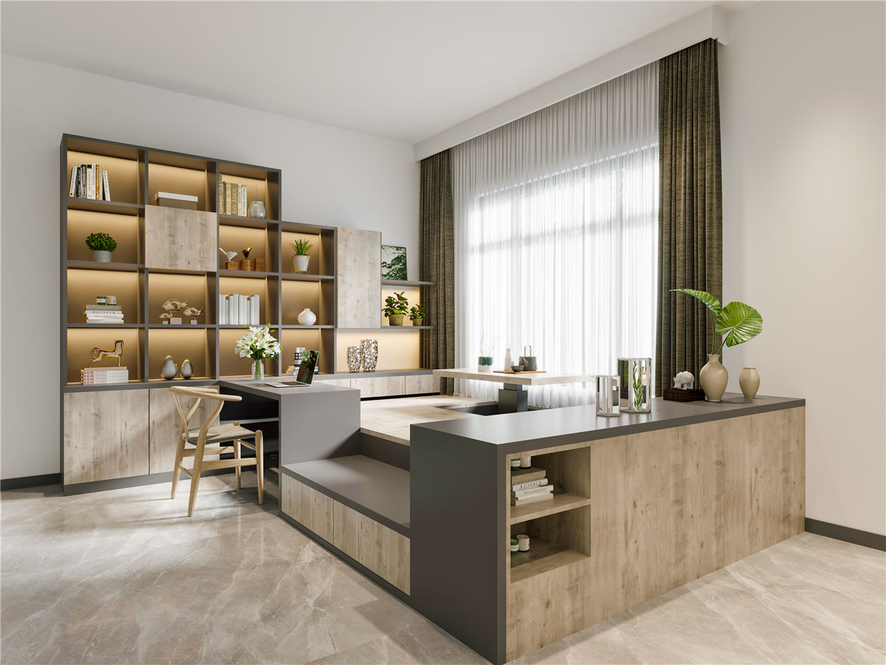 高雅赭石生态板-板材全屋定造案例