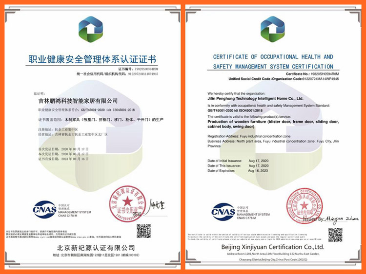 Z6尊龙职业健全安全治理认证证书